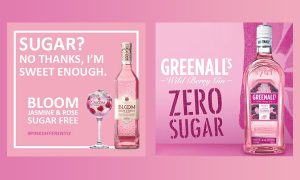 Greenall's Zero Sugar Gin | Bloom Jasmine & Rose Sugar Free Gin